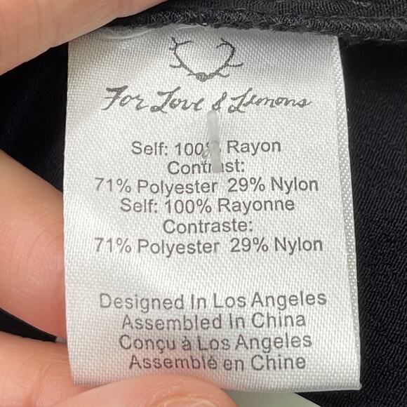 For Love & Lemons Flowy Top Womens Small Whimsygoth Boho Witchy Dark Cottage - Picture 9 of 9